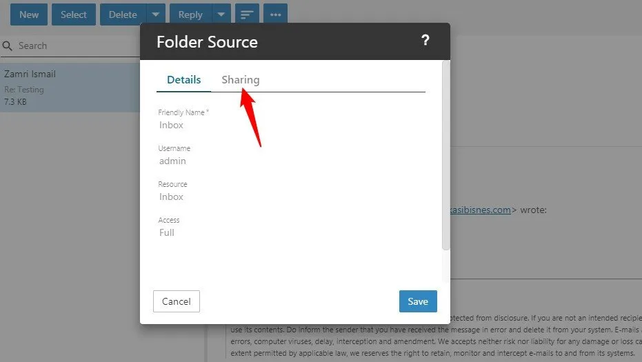 Tab Sharing