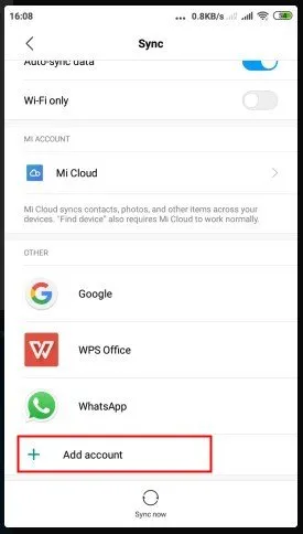 Add account