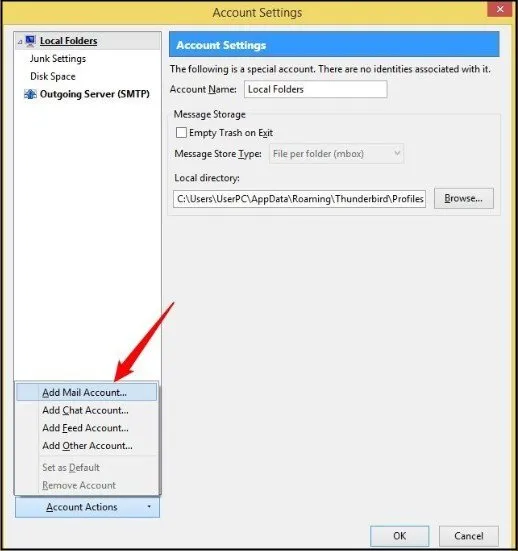 Add Mail Account