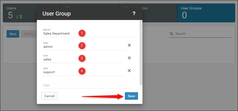 Borang user group