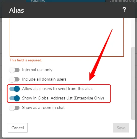 Pilihan alias