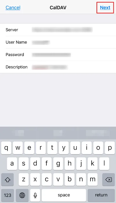 Pengesahan CalDAV