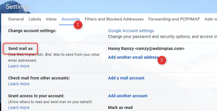 Add another email address